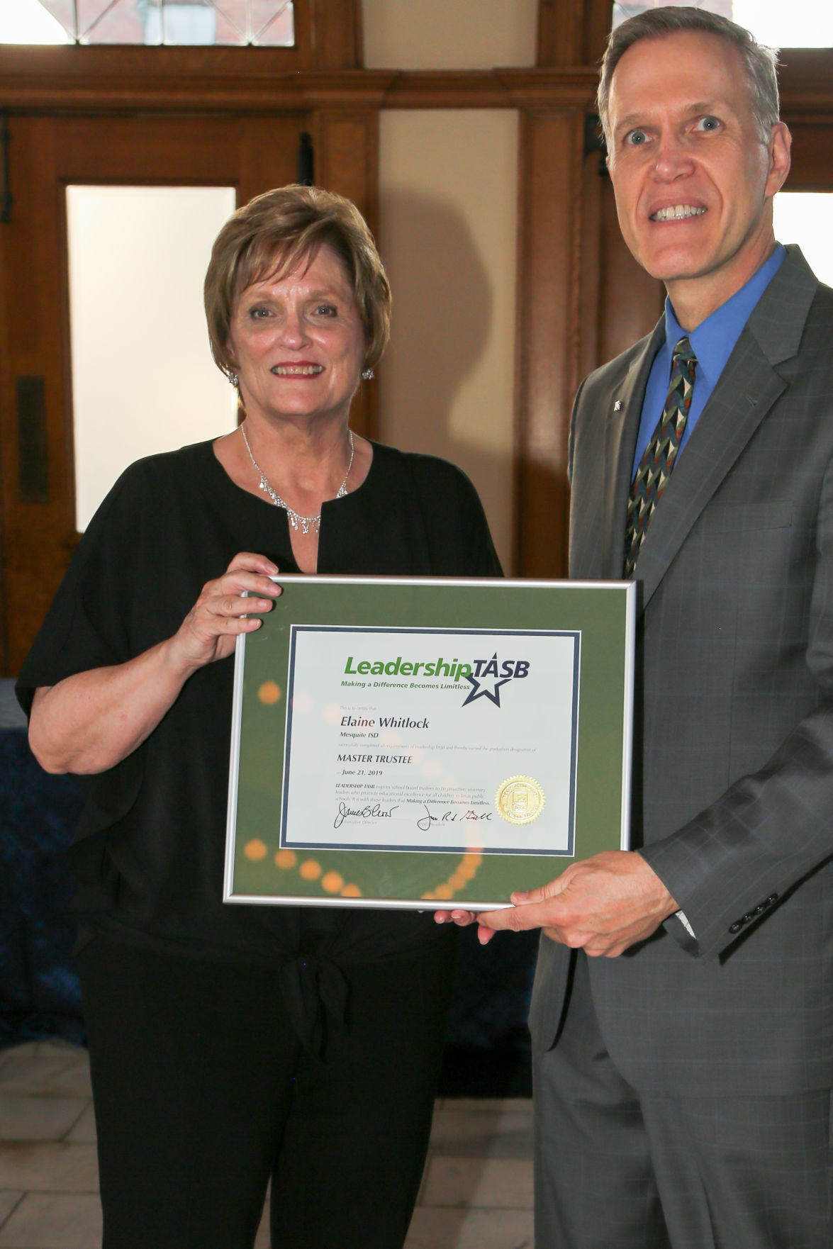 Trustee Finalizes Leadership Training